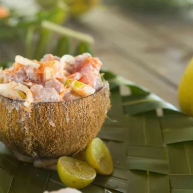 Pesce crudo in latte di cocco