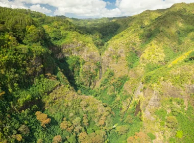 Une cascade à Nuku Hiva © Grégoire Le Bacon